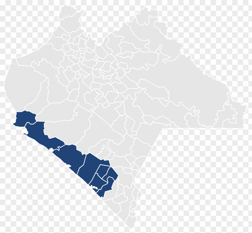 Map Chiapas State PNG
