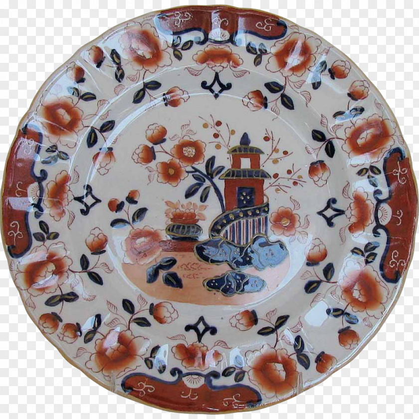 Plate Ceramic Porcelain Imari Ware Blue And White Pottery PNG