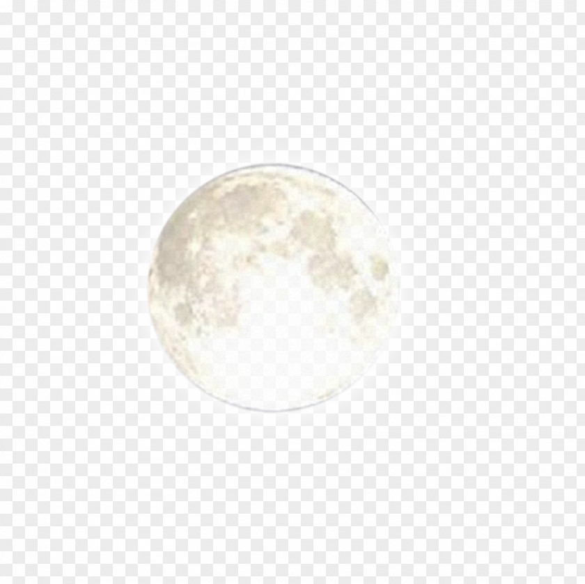 Round White Moon PNG