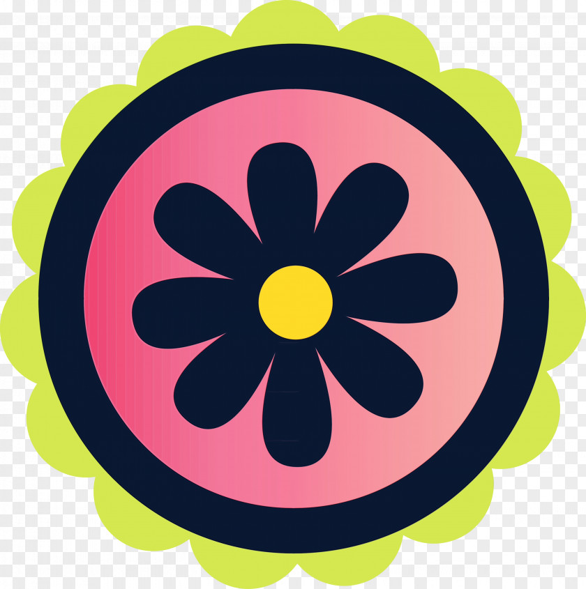 Vector Flower Icon Textile Embroidery Decoration PNG