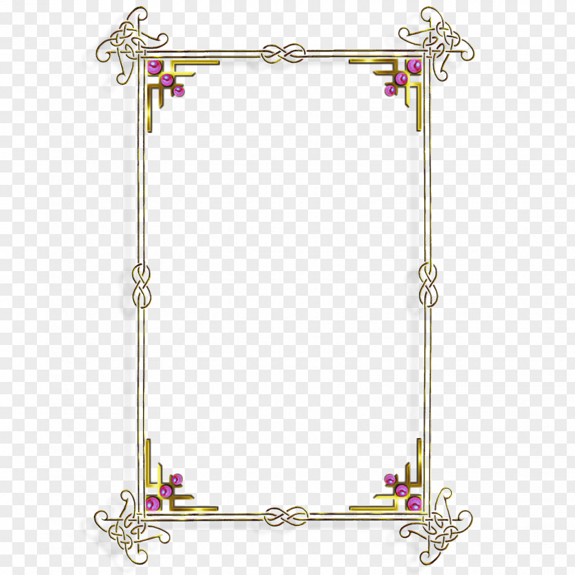 Jewellery Picture Frame Pink Background PNG