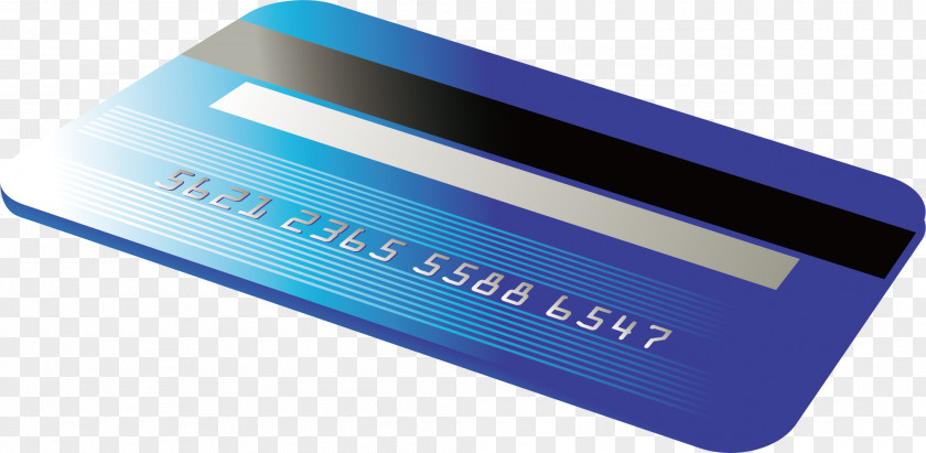Blue Bank Card Brand Logo Material Font PNG