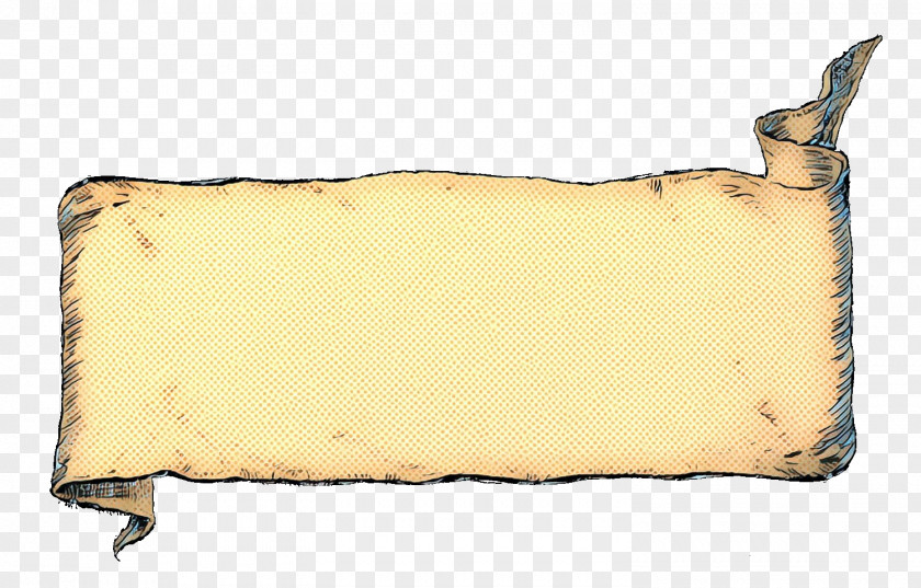 Scroll Beige Yellow Rectangle PNG