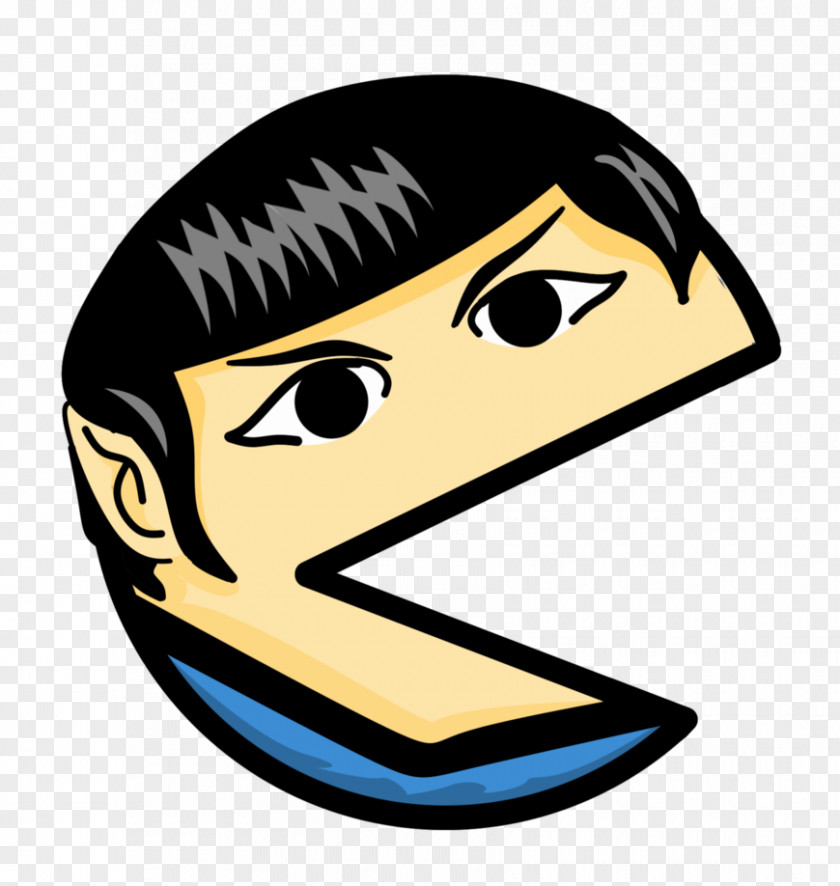 Spock Pac-Man Emoticon Clip Art PNG