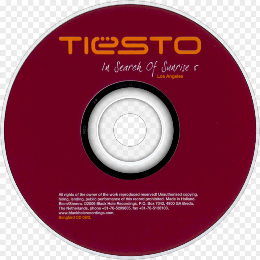 Tiesto Compact Disc Just Be Brand PNG