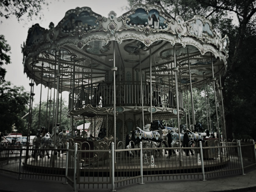 Carousel Amusement Park Traveling Carnival Ferris Wheel PNG