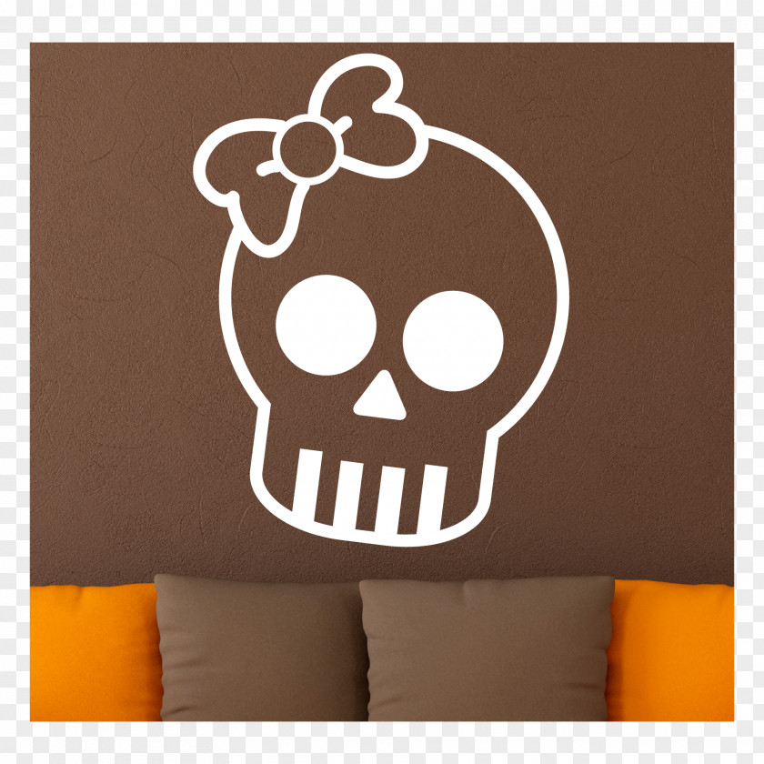 Cute Skull Wall Decal Sticker Polyvinyl Chloride PNG