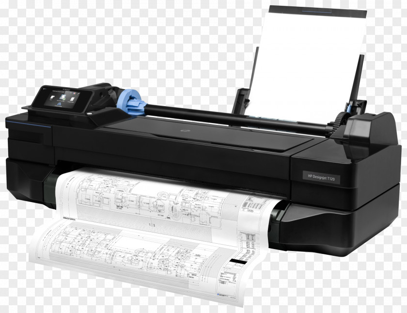 Hewlett-packard Hewlett-Packard HP DesignJet T120 Wide-format Printer Inkjet Printing PNG