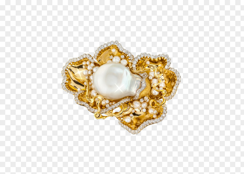 Jewellery Pearl Body Brooch PNG