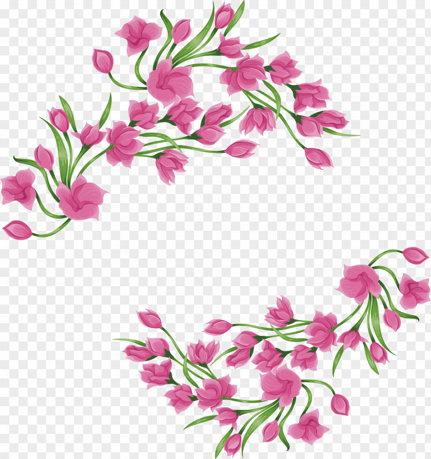 Romantic Pink Magnolia PNG