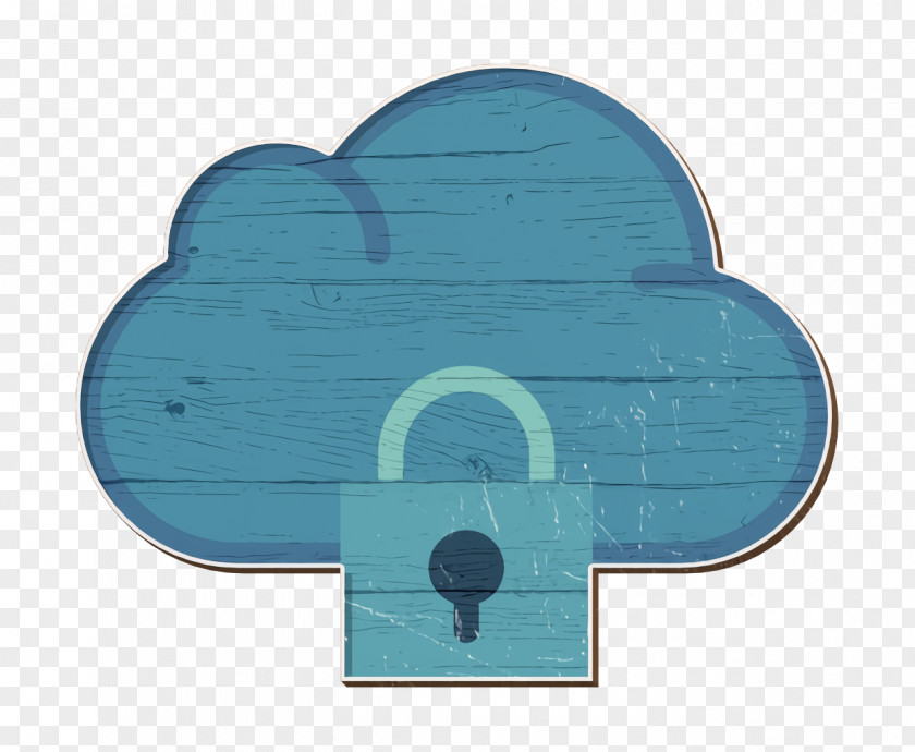 Teal Aqua Data Icon Interaction Assets Cloud Computing PNG