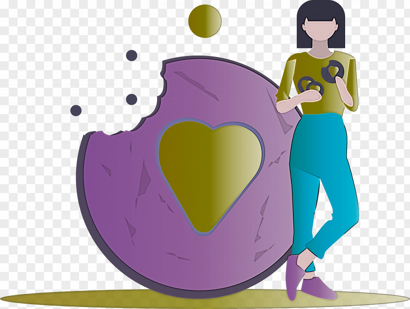 Cookie Love Girl PNG
