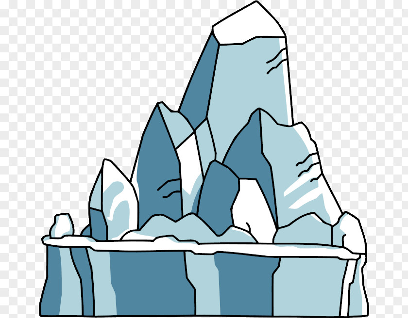 Iceberg Scribblenauts Glacier Clip Art PNG