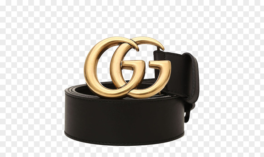 Ms. GUCCI Leather Double G Plate Buckle Belt Gucci PNG