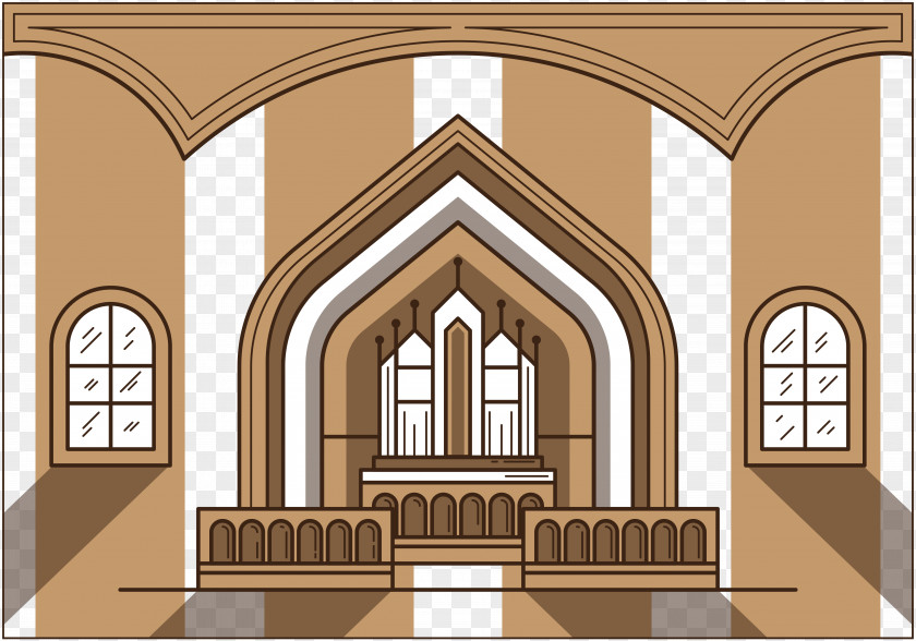 Vector Illustration Church Altar In The Catholic PNG