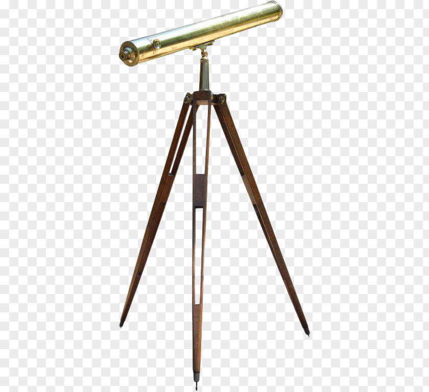 Antique Refracting Telescope Astronomy PNG