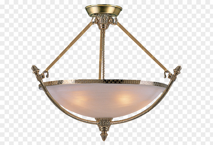 Brass Ceiling Lighting Chandelier Glass PNG