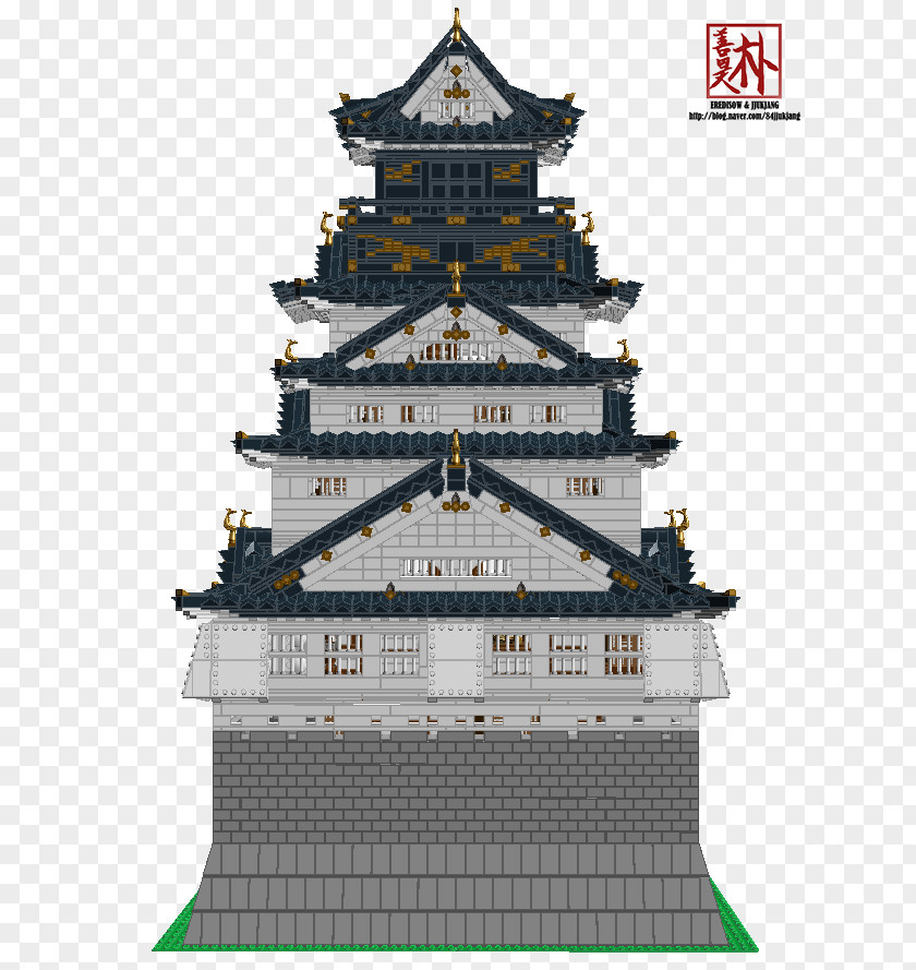 Castle Osaka Azuchi Tenshu Building PNG