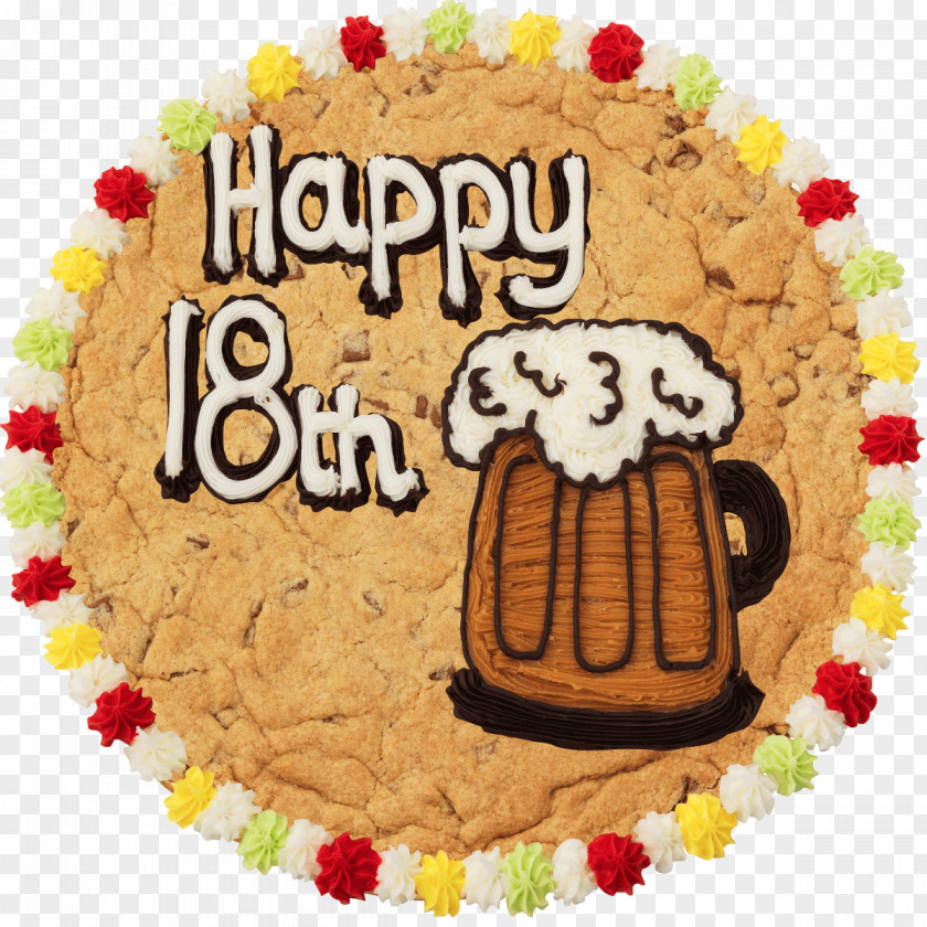 Chocolate Cake Birthday Cookie Frosting & Icing Millie's Cookies PNG
