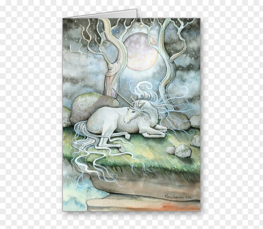 Early Autumn Poster Unicorn Fantasy Legendary Creature Art Fairy PNG