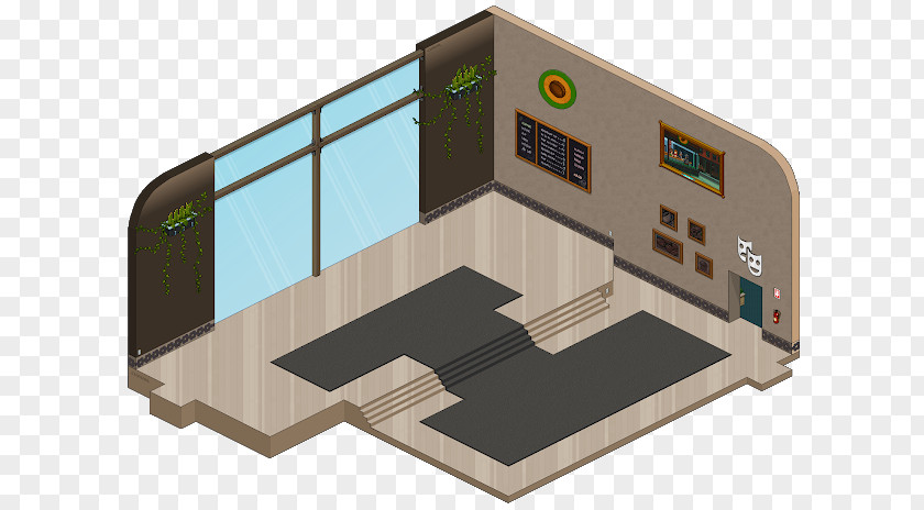 Hotel Retro Habbo Room Game Terrace PNG