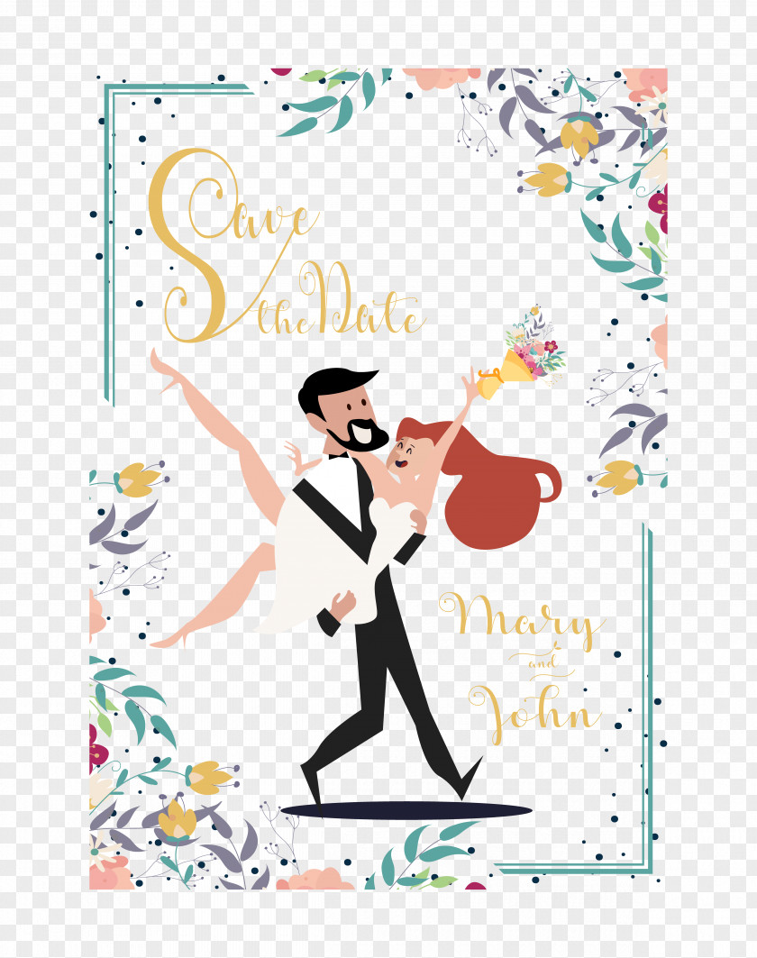 Man Princess Hug Wedding Graphic Design Illustration PNG