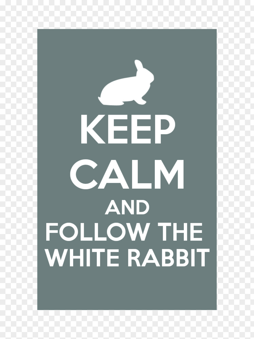 Elephant And The White Rabbit Keep Calm Carry On T-shirt Information Poster PNG