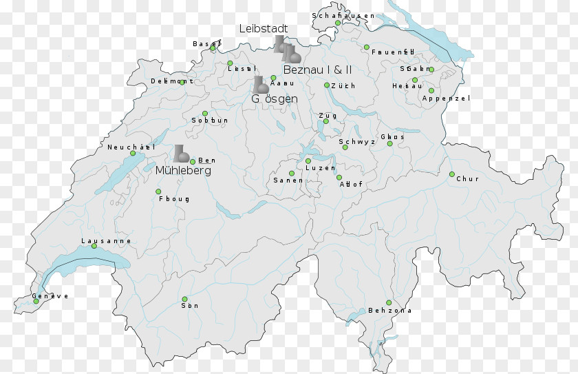 Nuclear Plant Power In Switzerland Les Centrales Nucléaires Station PNG