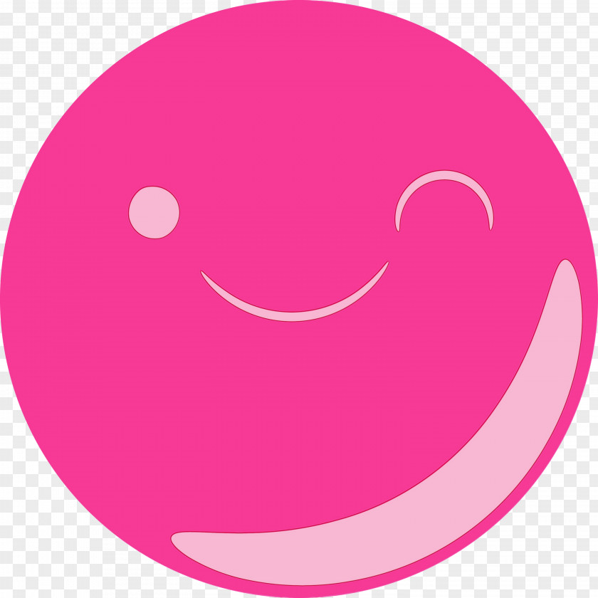 Smiley Circle Pink M Area Meter PNG