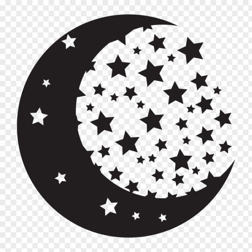 Star Sticker Phosphorescence Drawing Moon PNG