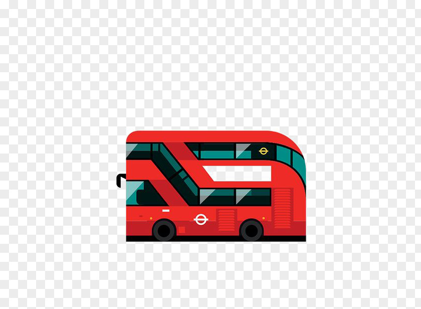 Bus London Underground Transport For Public Illustration PNG