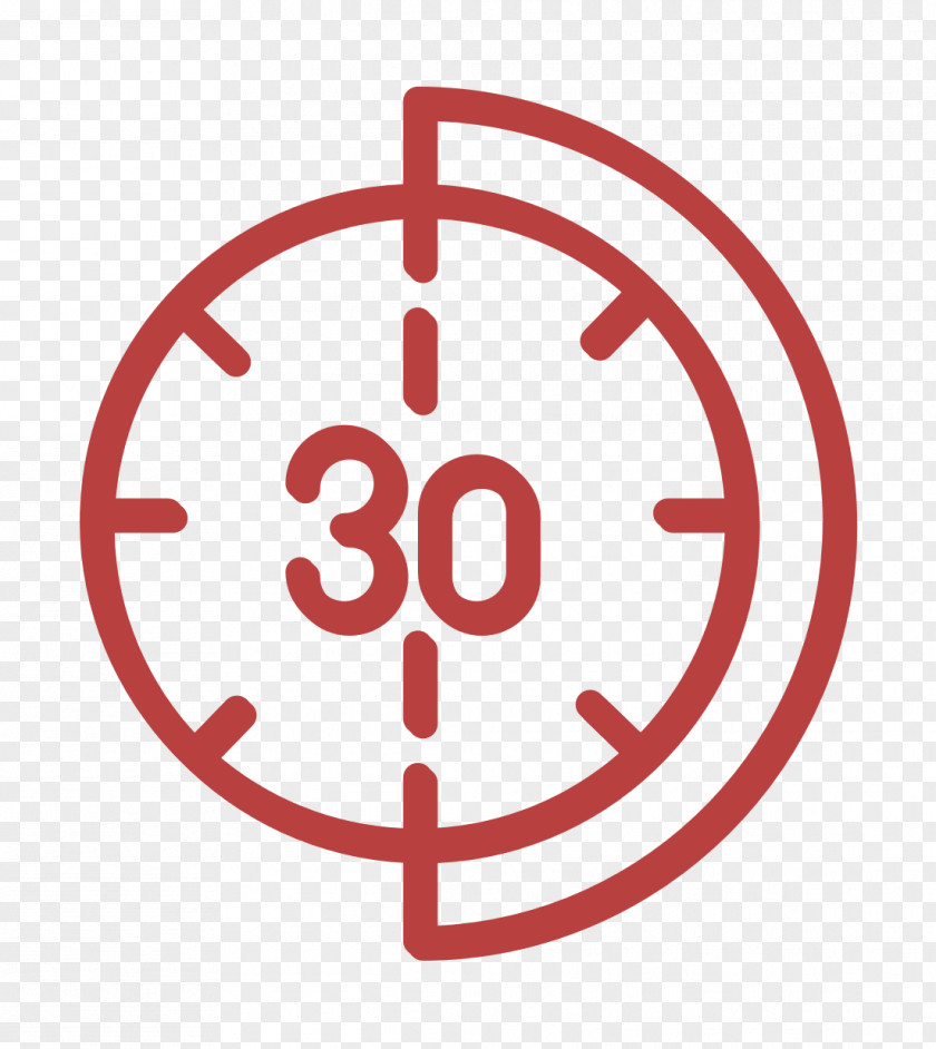 Countdown Icon Time 30 Minutes PNG