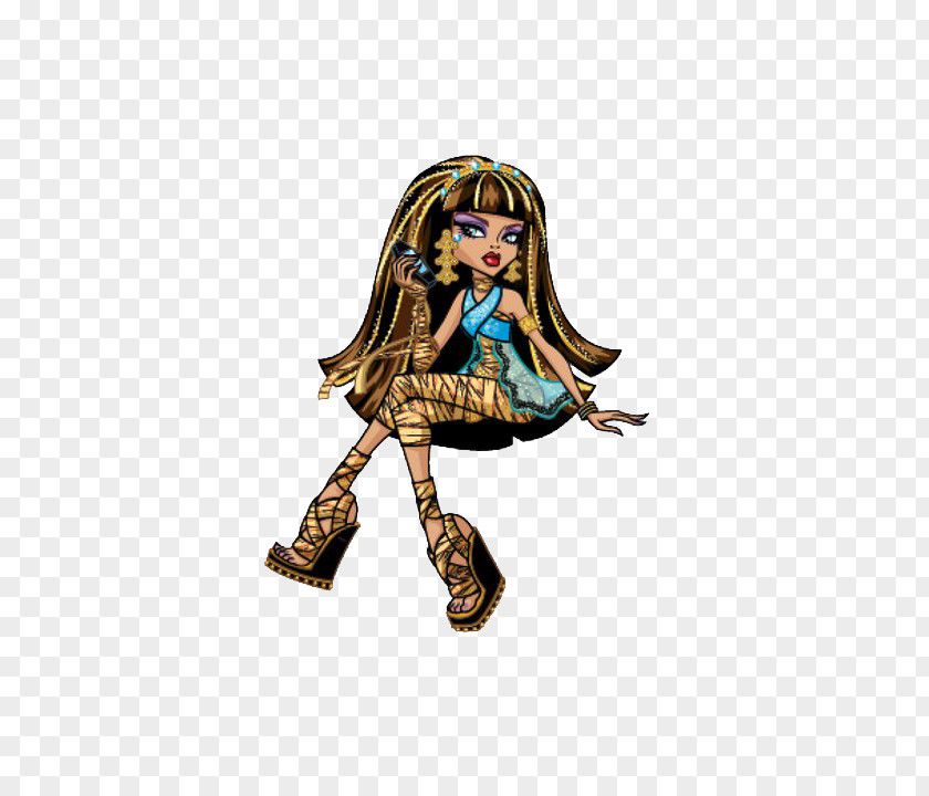 Monster High Cleo DeNile Doll Frankie Stein Ever After PNG