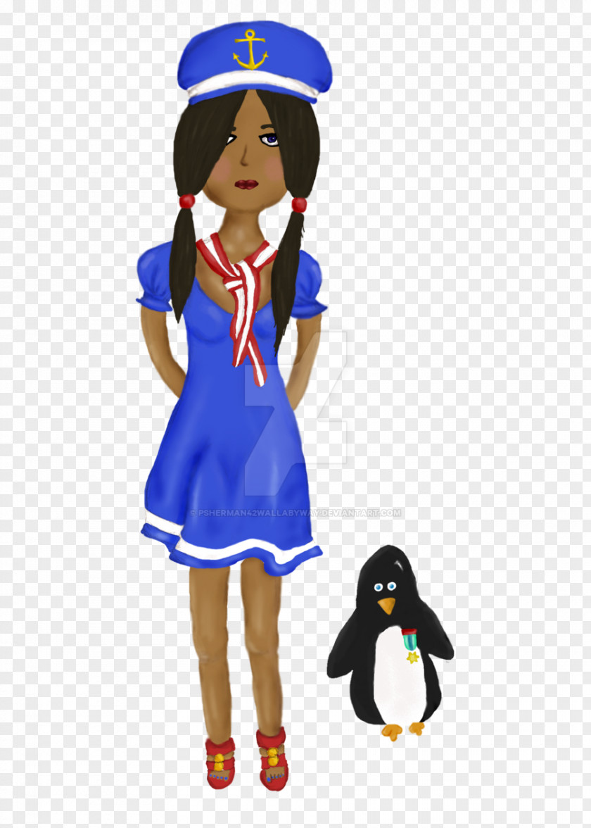 Pixiecold Penguin Headgear Cobalt Blue Costume Uniform PNG