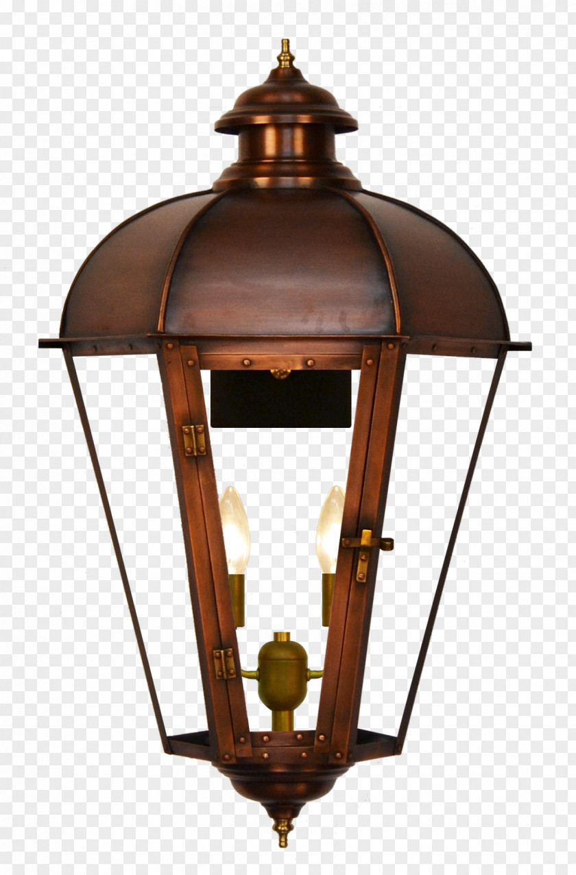 Antique Lantern Gas Lighting Street Light Fixture PNG