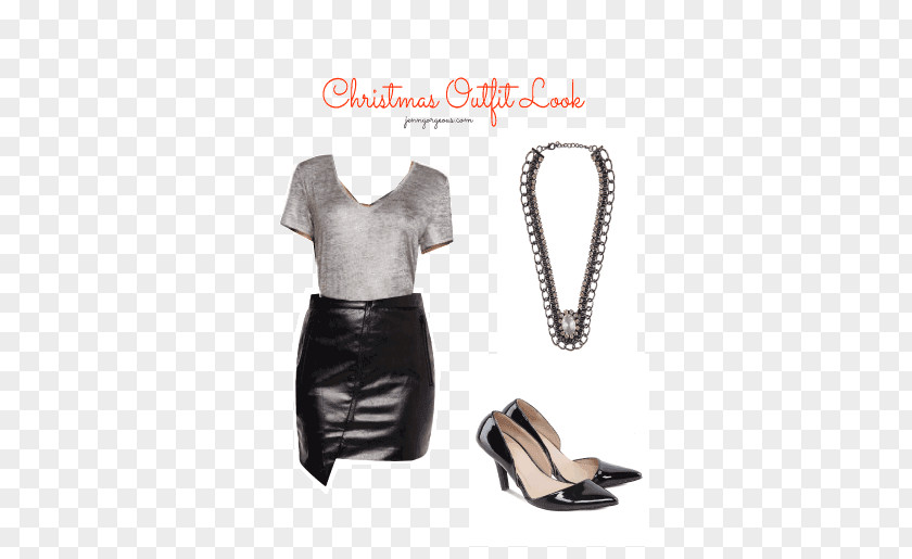 Christmas Outfit Little Black Dress Clothing Chiffon PNG