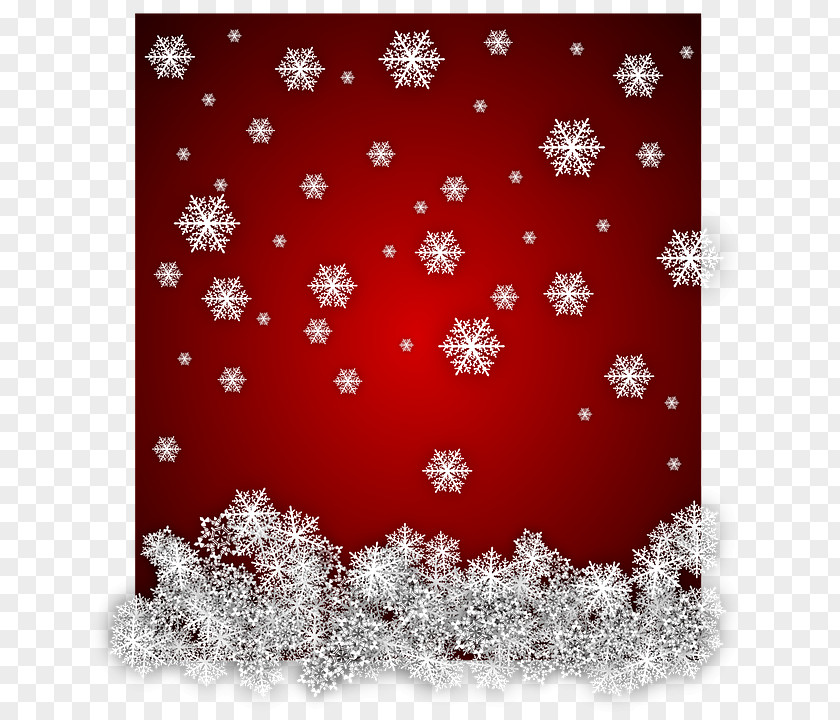 Christmas Red Snowflake Winter Drawing Clip Art PNG