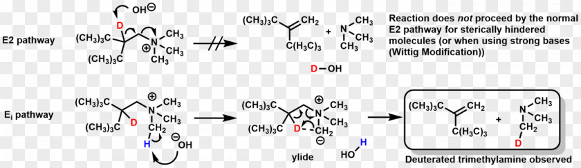 Ei Mechanism Elimination Reaction Hofmann Organic Chemistry Alkene PNG
