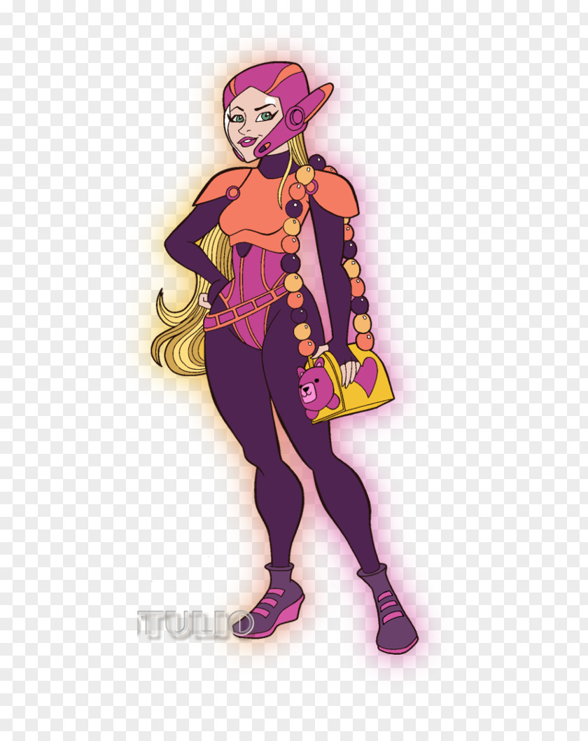 Honey Lemon Superhero Costume Design Cartoon Pink M PNG