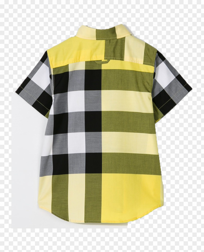 Plaid Vest T-shirt Boys Burberry Check Collar Polo Shirt Clothing PNG
