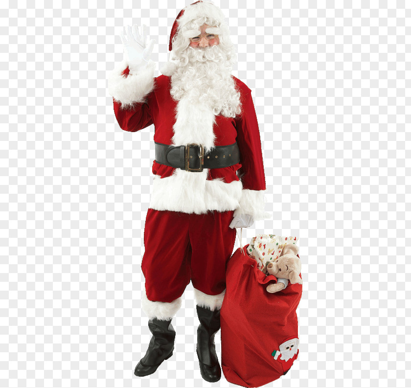 Santa Claus Costume Suit Christmas PNG