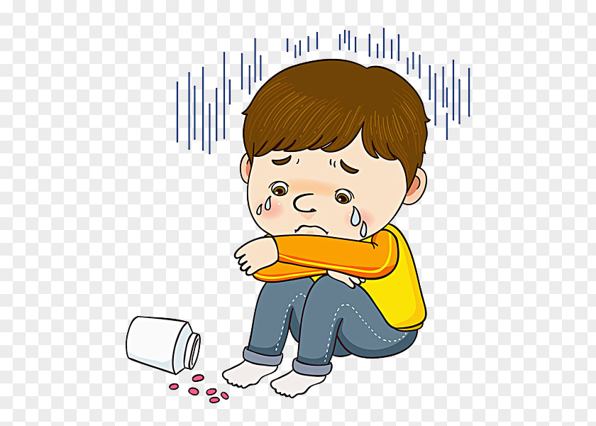 A Crying Boy The Cartoon Stock Photography Footage PNG