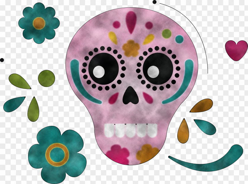 Calavera La Catrina Sugar Skull PNG