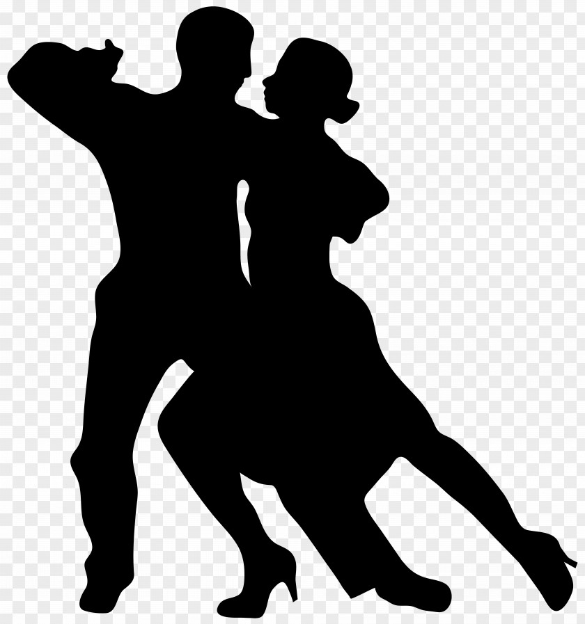Dancing Couple Silhouette Clip Art Image Dance Drawing PNG