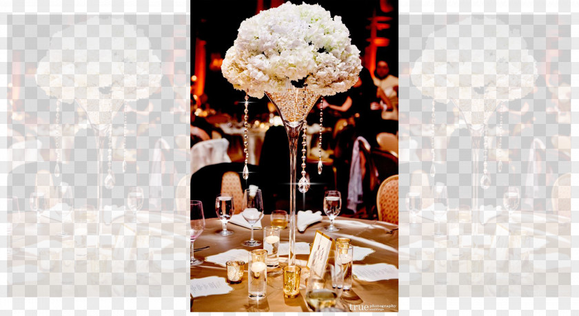 Glass Martini Cocktail Centrepiece Vase PNG