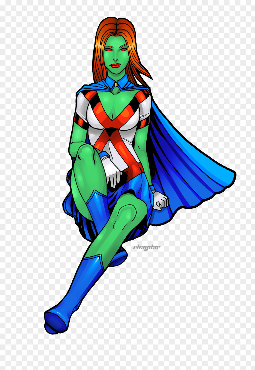Miss Martian Costume Design Superhero Clip Art PNG