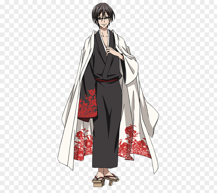 Servamp Season 1 Tsubaki Cosplay Costume Kimono PNG