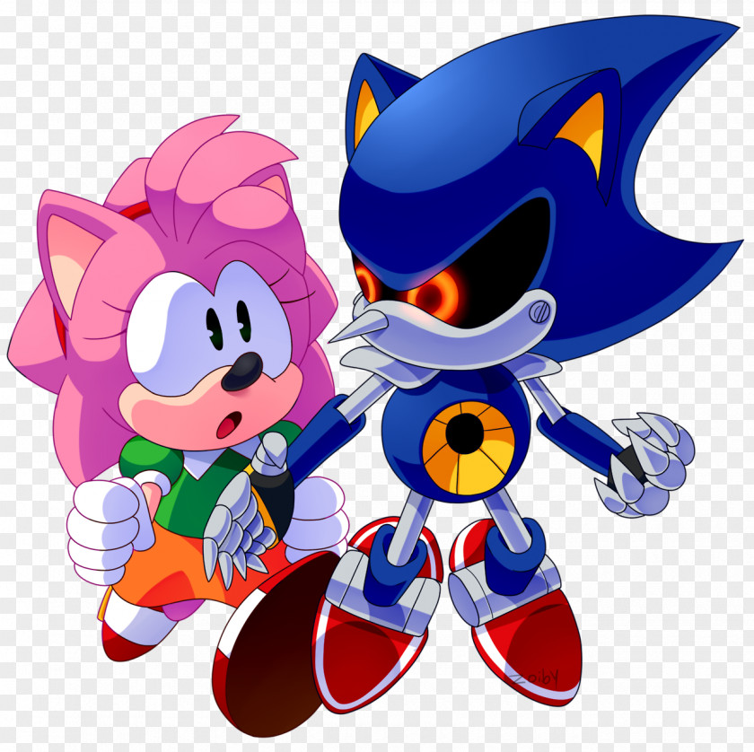 Sonic CD Amy Rose Metal The Hedgehog 3 Chaos PNG