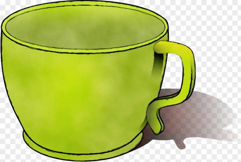 Teacup Dishware Watercolor Cartoon PNG