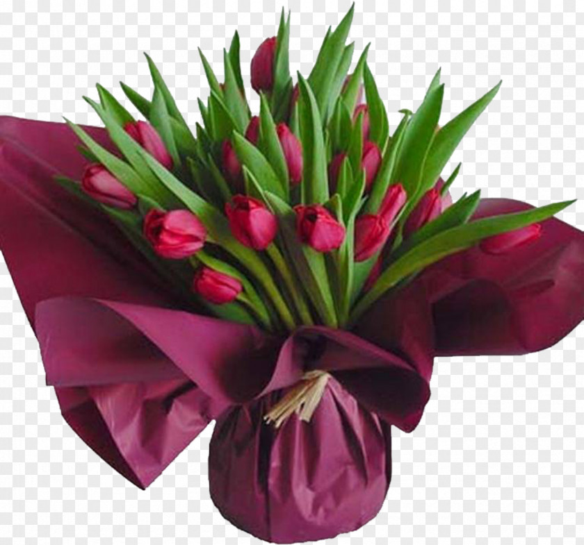 Tulip Flower Bouquet Birthday Garden Roses Gift PNG